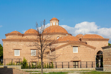 Iznik Museum. Scenic Ottoman building with tiled roofs. Iznik (Bursa region), Turkey (Turkiye). Travel and history concept