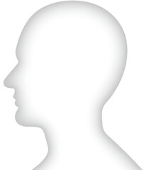 人間の横顔のレリーフ