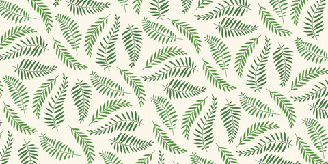 Fern plant pattern for the background. Retro style wallpapers for fabrics © berkahjayamaterial
