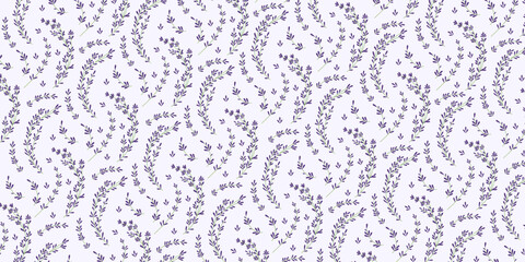 Lavender floral patterns for fabrics, creative projects and backgrounds