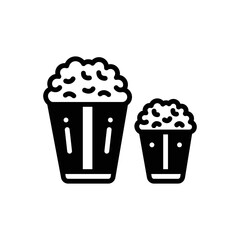 Black solid icon for largely