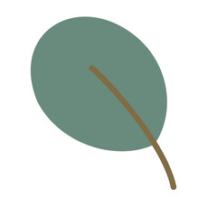 simple leaf illustration for natural logo