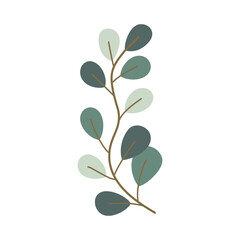 branch with green leaves