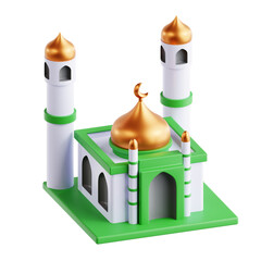 3d mosque icon