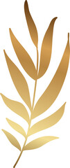Golden leaf branch
