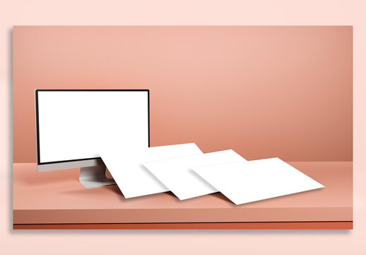 Website, Perspective Screens Mock Up.