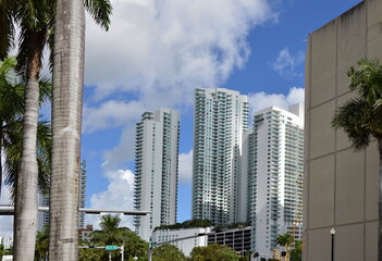 Panorama of Downtown Miami, Florida