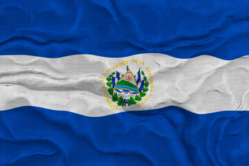 National flag  of El Salvador. Background  with flag  of El Salvador