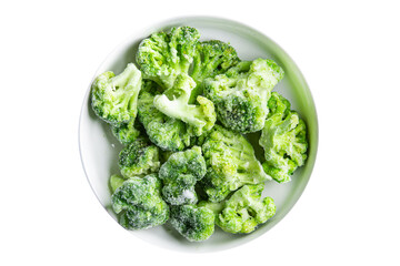 broccoli frozen vegetable quick freezing fresh meal food snack on the table copy space food...