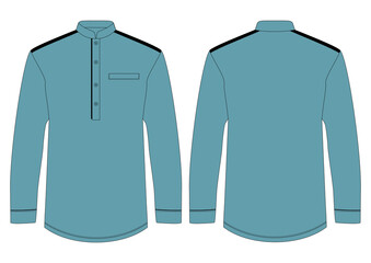 Long Sleeve Koko Kurta Shirt mockup