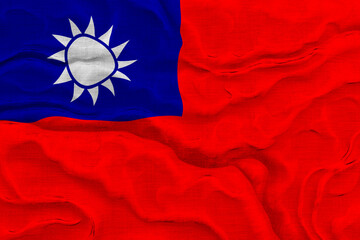 National flag  of Taiwan. Background  with flag  of Taiwan