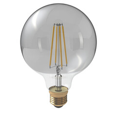  Incandescent bulb isolated transparent background 3d rendering