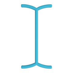 Typing cursor. Cursor 3D rendering.