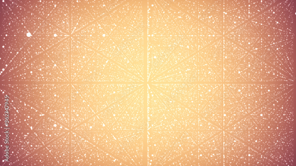 Poster futuristic infinite flow of scientific data on bright background. network structure of an array of p