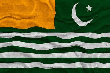 National flag of Azad Kashmir. Background  with flag  of Azad Kashmir
