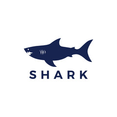 shark logo vector icon illustration