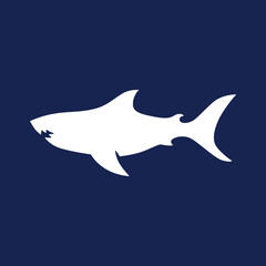 shark logo vector icon illustration
