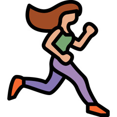 run line filled icon