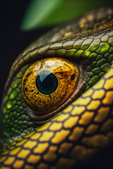 beautiful macro photography of snake eye