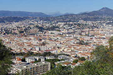 La vue sur Nice depuis le Mont Boron, France, Côte d'Azur