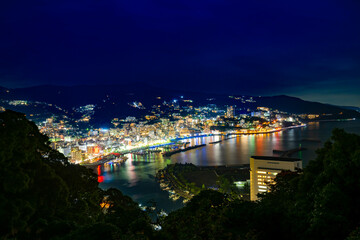 静岡県熱海市　熱海温泉街の夜景