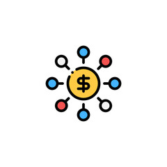 money distribution icon
