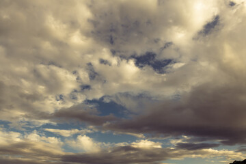 Naklejka na ściany i meble Blue sky with clouds for backgrounds
