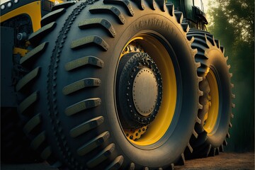 tractor wheel, ai generated