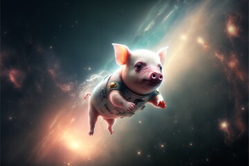 Pig astronaut