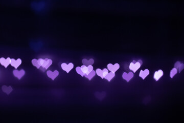 Heart shaped bokeh background. Great to use on Valentine's Day.