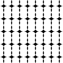 black and white seamless pattern symbol ornament texture geometric flower curve fashion style pattern repeated art vector illustration