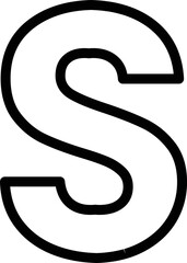 S alphabet Vector Icon
