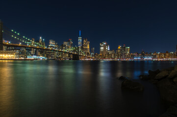 Fototapeta na wymiar New York Manhattan view at night