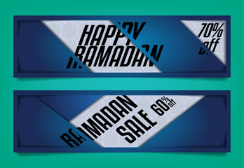 Ramadan Kareem Sale Long Banner