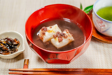 緑茶とぜんざい