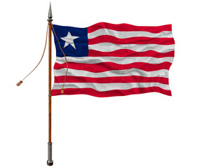 National flag of Liberia. Background  with flag of Liberia.