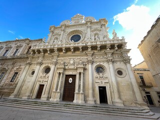 Obraz premium Basilica of Santa Croce in Lecce