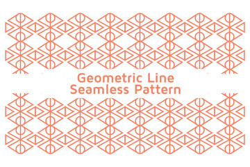 Seamless Vector Pattern in Geometric Line Ornamental Style
