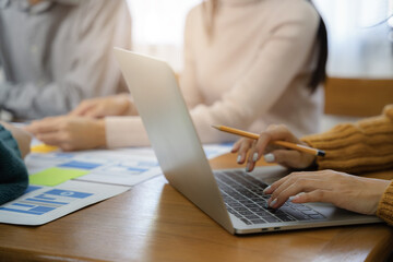 Fototapeta premium Business people meeting concept design ideas at office.