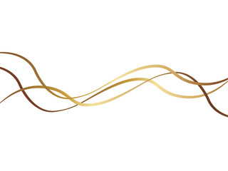 抽象的なライン　ゴールド