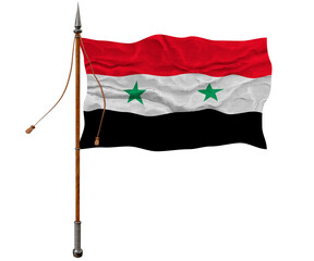 National flag of Syria.  Background  with flag of Syria.