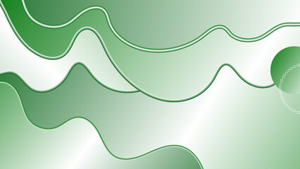 Abstract green light and shade creative background. Vector illustration.
