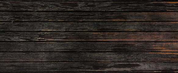 Dark wood background, old black wood texture for background