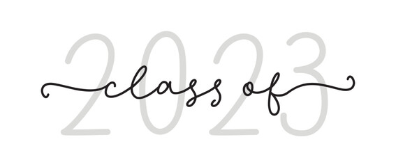 CLASS OF 2023. Graduation logo.