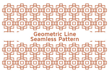 Fototapeta na wymiar Seamless Abstract Background with Infinity Lines Geometric Pattern