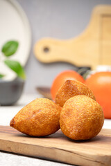 Turkish traditional food stuffed meatballs. 
