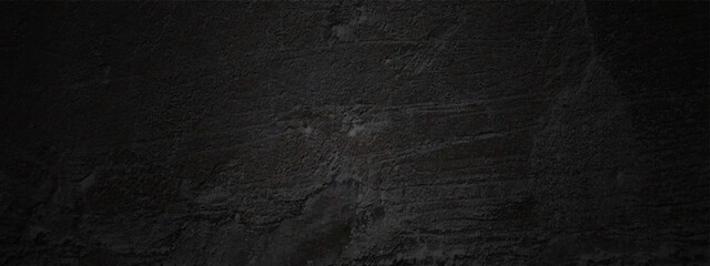 Abstract black background with luxurious vintage grunge background texture, elegant monochrome background with gray center for website template background or luxury brochure, distressed
