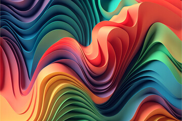 colorful abstract 3d graphic