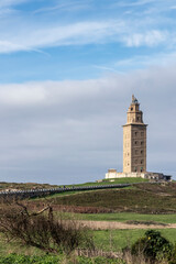 Fototapeta na wymiar tower lighthouse , La Coruna, Galicia, Spain, UNESCO