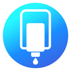 Hand sanitizer, automatic wall dispenser icon